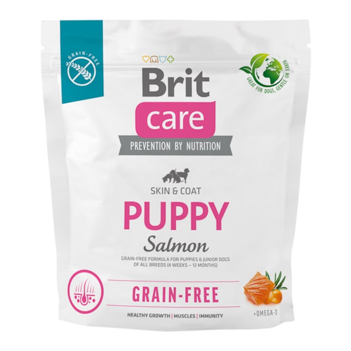 Hrana uscata pentru caini Brit Care Grain-free Puppy, 1 kg