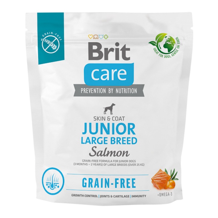 Hrana uscata pentru caini Brit Care Grain-free Junior Large Breed, 1 kg