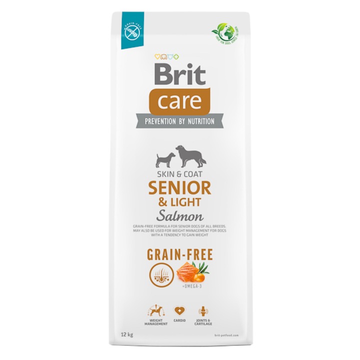 Hrana uscata pentru caini Brit Care Grain-free Senior & Light, 12 kg