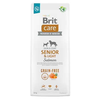 Hrana uscata pentru caini Brit Care Grain-free Senior & Light, 12 kg