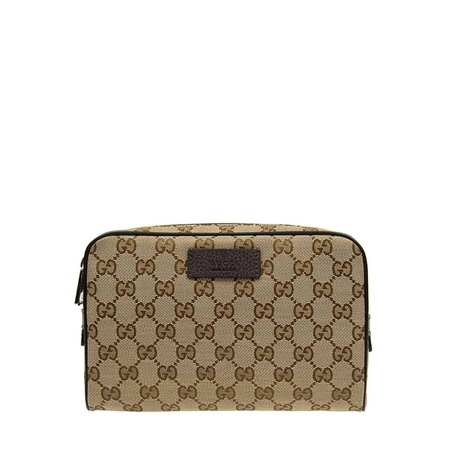 Venture Teacher's day Interest Geanta crossbody unisex, Gucci, Piele naturala/Material textil, 22x15x5 cm,  Maro - eMAG.ro