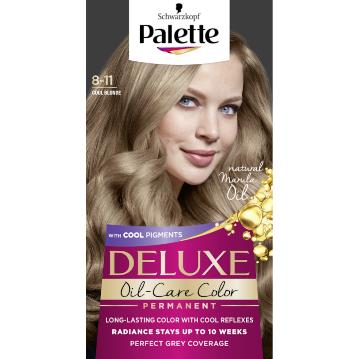 Перманентна боя за коса Palette Deluxe 8-11 Cool Blondе, 123 мл