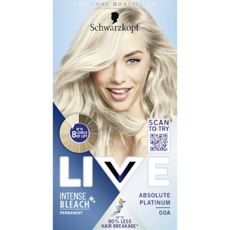 Decolorant Schwarzkopf Live Color 00A, Absolute Platinum, 142.5 ml