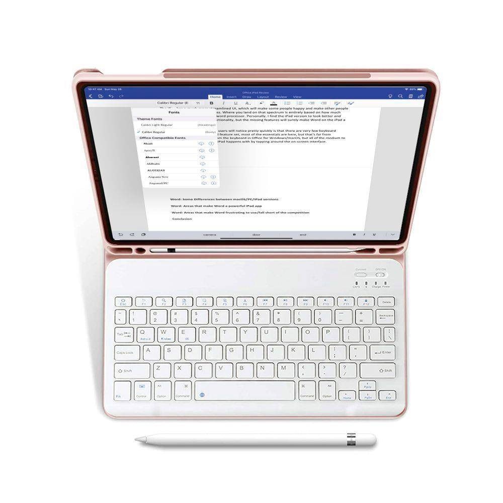Husa cu tastatura pentru iPad 10.9 2022 (generatia 10) Tech-Protect pink