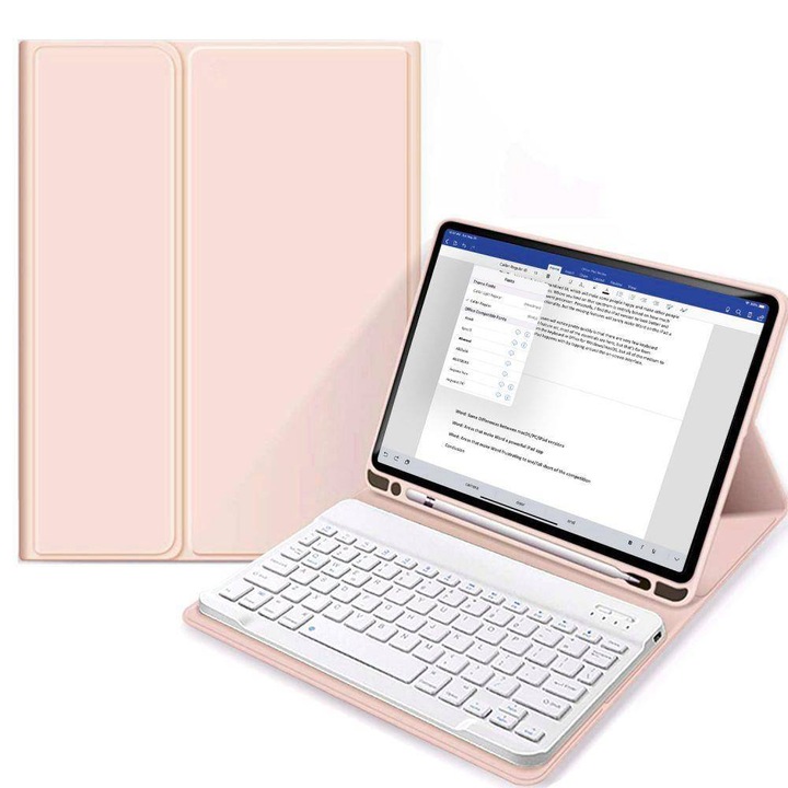 Husa cu tastatura pentru iPad 10.9 2022 (generatia 10) Tech-Protect pink
