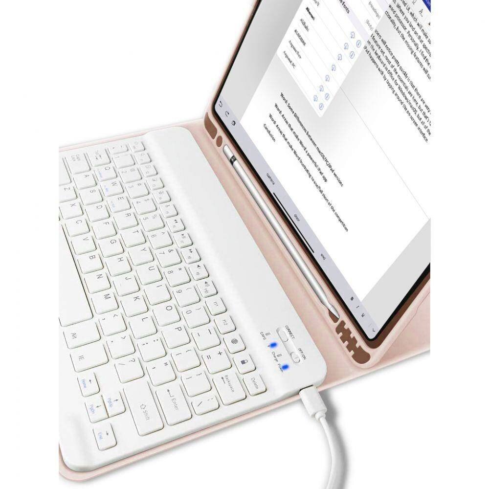 Husa cu tastatura pentru iPad 10.9 2022 (generatia 10) Tech-Protect pink