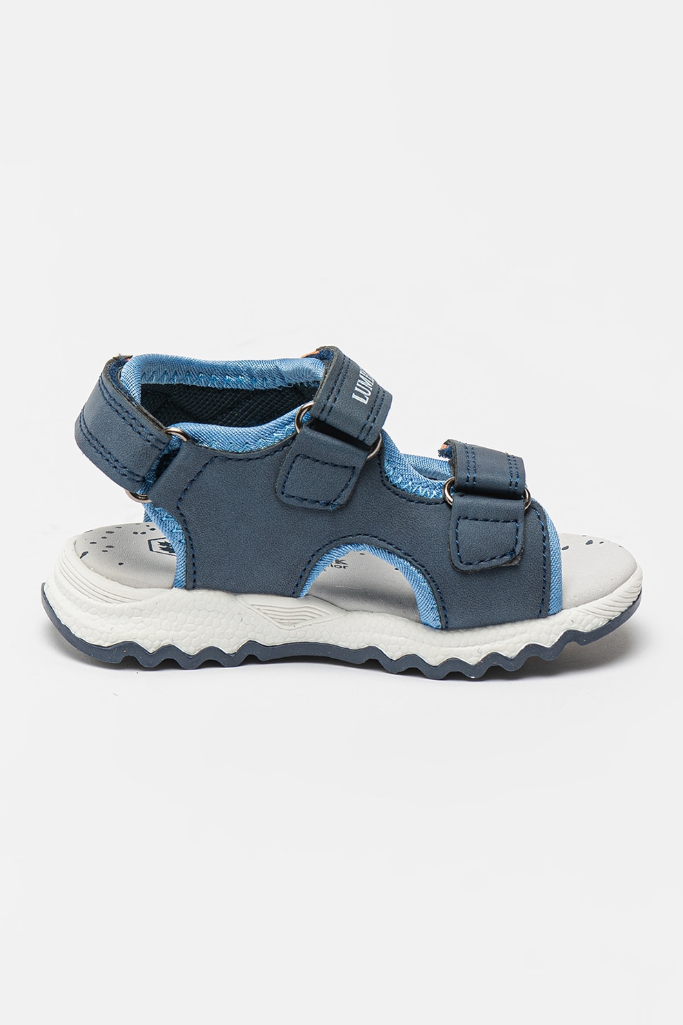 その他 Single Advabced Footbed tyo Lumberjack, Sandale cu inchidere velcro Toby, Portocaliu, Albastru