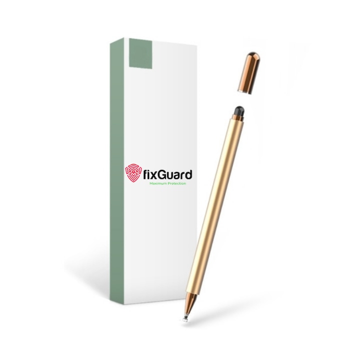 Писалка fixGuard 5D Stylus Pen, Универсален, Magnetic за таблет и телефон, Gold