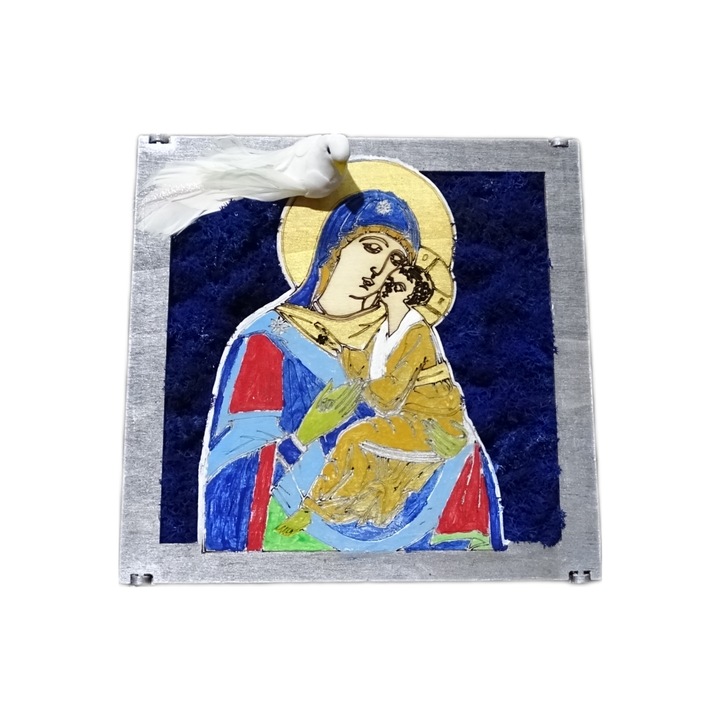 Caseta "Maica Domnului" cu licheni 20/20cm