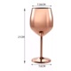 Комплект от 2 чаши за вино с NIERBO® 500ML Pink устойчива на счупване неръждаема стомана