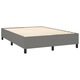 vidaXL sötétszürke szövet rugós ágy matraccal 140 x 190 cm, 57.55 kg