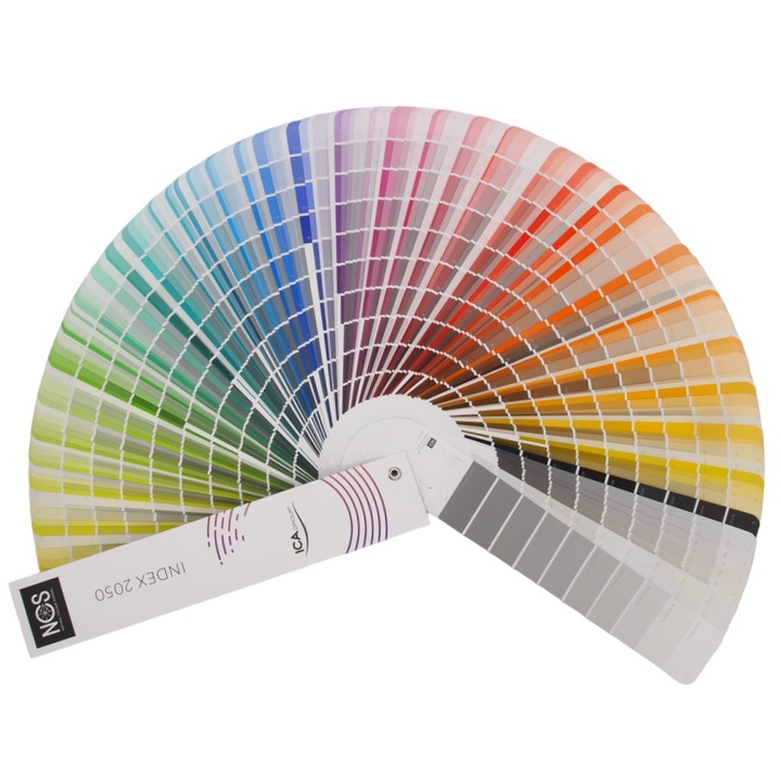 Paletar de culori tip evantai, NCS, ICA, 2050 culori
