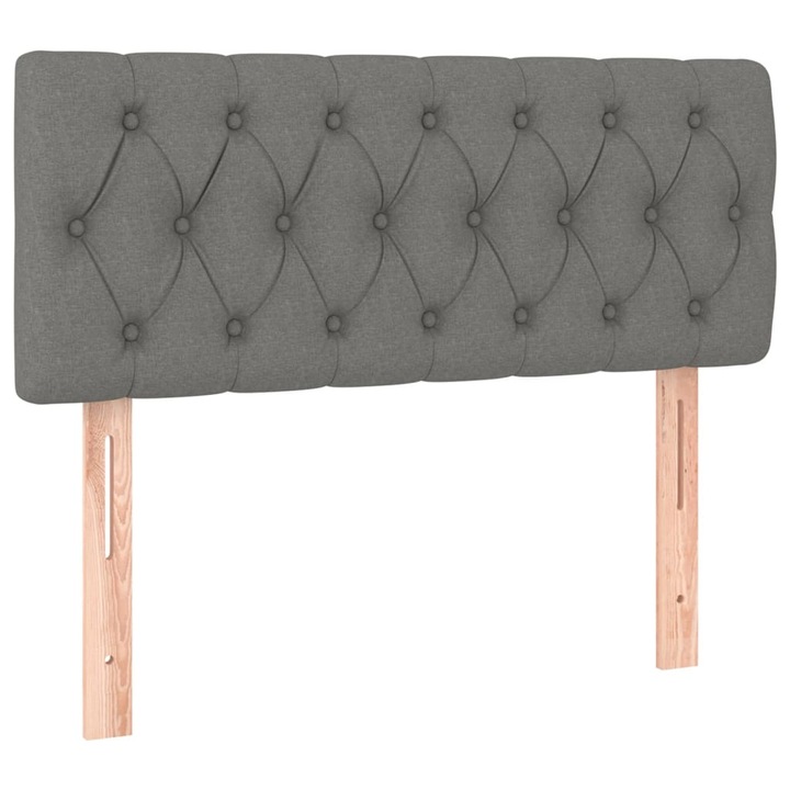 Tablie de pat vidaXL, gri inchis, 100x7x78/88 cm, textil, 5.65 kg 346327