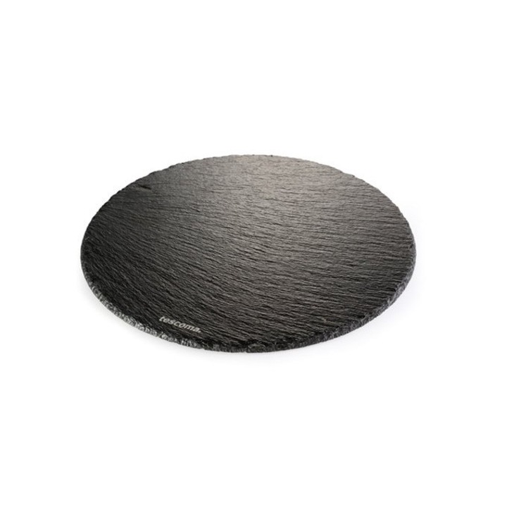 Tava pentru servire, Tescoma, Ardezie, 30 cm, Negru