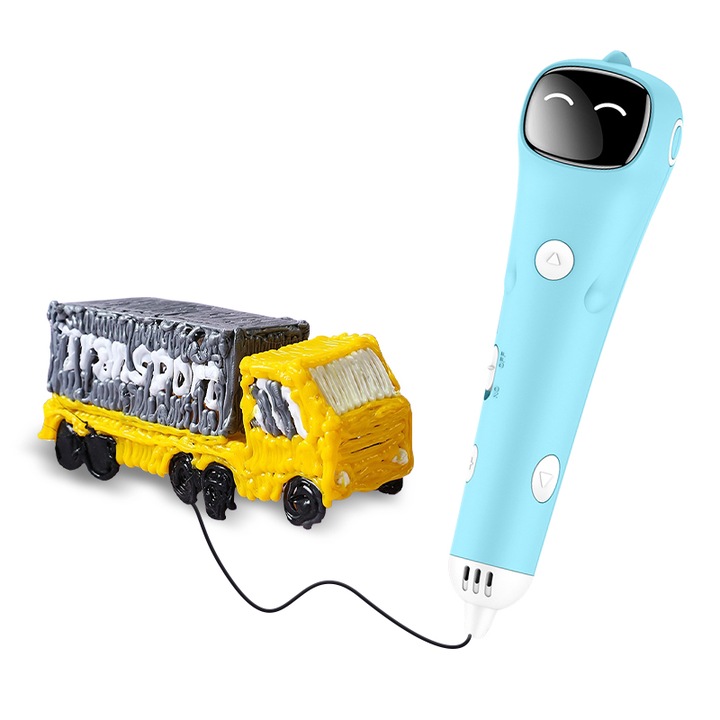 3D молив, PCL филамент 1.75 mm, Включен USB, Син