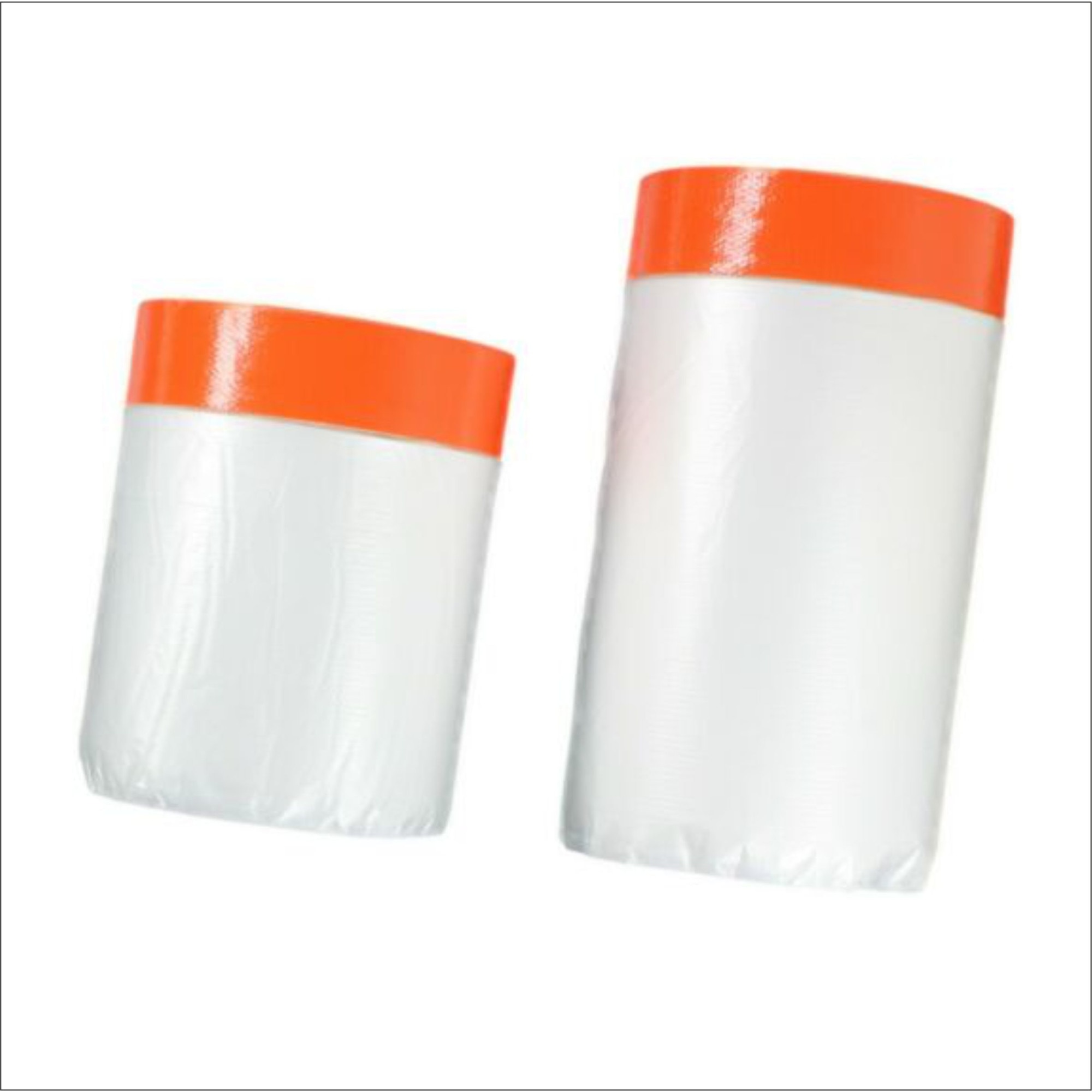 Folie de mascare cu bandă textilă pentru exterior tesa® Easy Cover UV 14x2,  1 m (4369-00014-01)