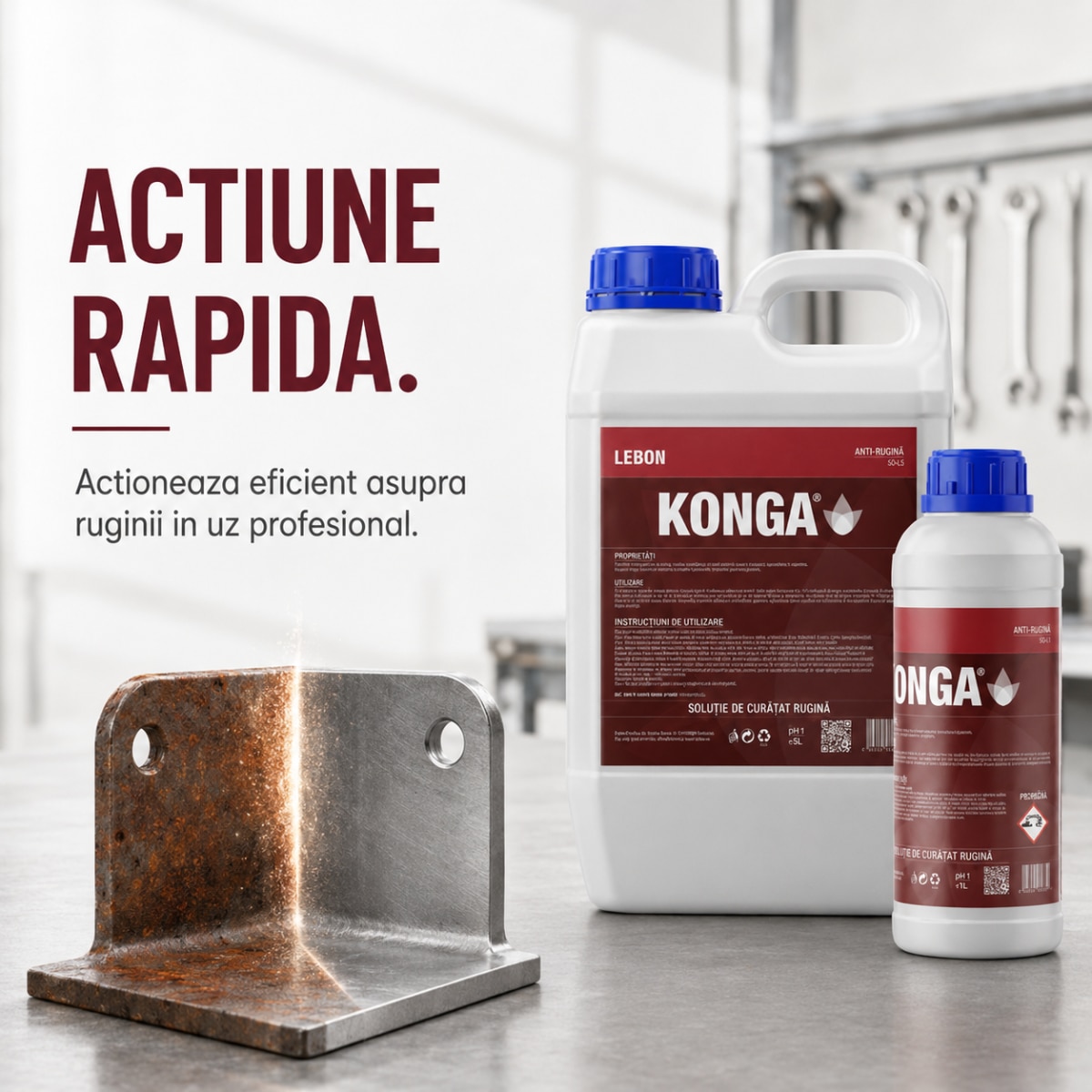 Konga Solutie Anti-Rugina Industriala 5L, Uz Industrial Profesionist ...
