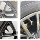 Set 4 capacele pentru ventil auto din aluminiu, Hexagon, Argintiu