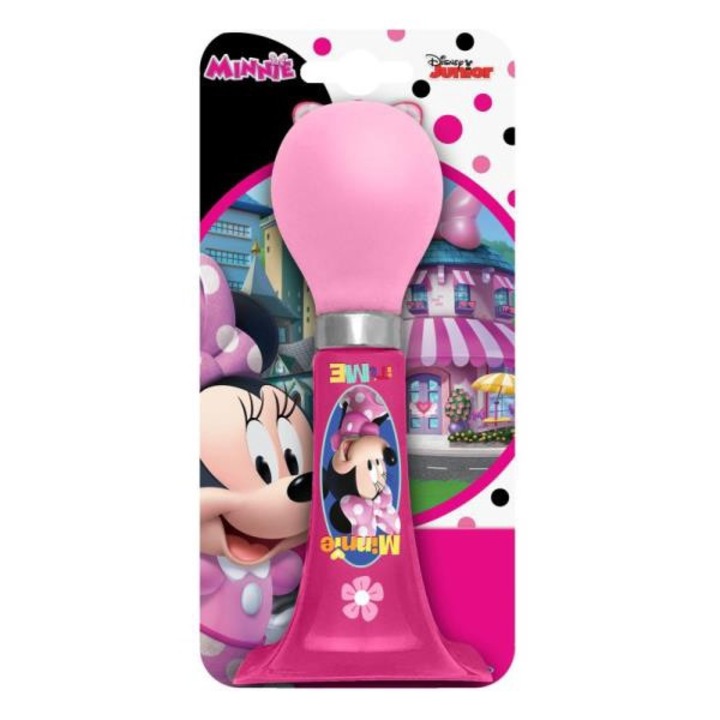 Gyermek kerékpárcsengő Pulio, Minnie Mouse, 17cm, Műanyag, Rózsaszín