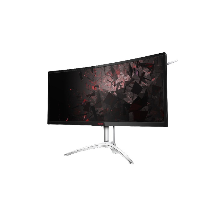 Monitor Curbat Gaming LED VA AOC Agon 35", 200Hz, FreeSync, DisplayPort, HDMI, 4ms, Negru, Pivot, AG352QCX