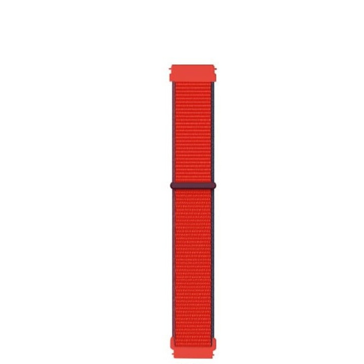 Curea textil nylon Quick Release 22 mm, compatibila cu Samsung Galaxy Watch 46 mm, Gear S2 S3 Classic, S3 Frontier, Galaxy Watch 3, Huawei Watch GT2 / GT3 / GT3 Pro GT4 / Amazfit GTR 47 mm, latime 22 mm, Tricolor Red