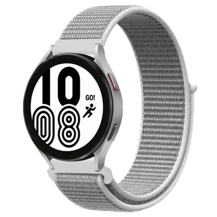 OEM Nylon textil szíj, Quick Release, kompatibilis a Classic Samsung Active / Active 2 / Galaxy Watch / Huawei Watch GT 2 / GT 3 42 mm / Amazfit BIP GTS 2 3 4 / GTR GTS mini, szélesség 20 mm, Seashell