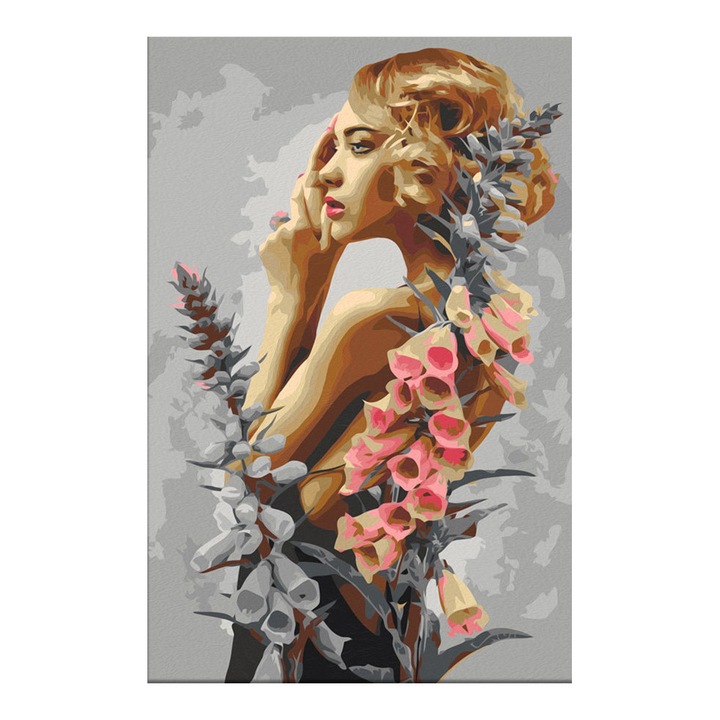 Artgeist festmény számokkal, Lady Bell, 40 x 60 cm