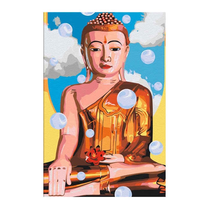 Artgeist festmény számokkal, Lebegő Buddha, 40 x 60 cm