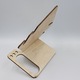 Suport universal de birou pentru telefon si ceas, ochelari, incarcator, WoodMag PD05, dimensiune 22x19cm, din lemn natur