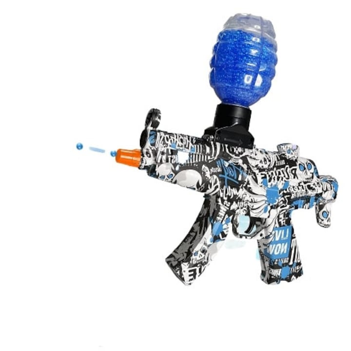 Електрически пистолет Go Kart с водородни гел топчета и предпазни очила, детска играчка, цветен черен печат