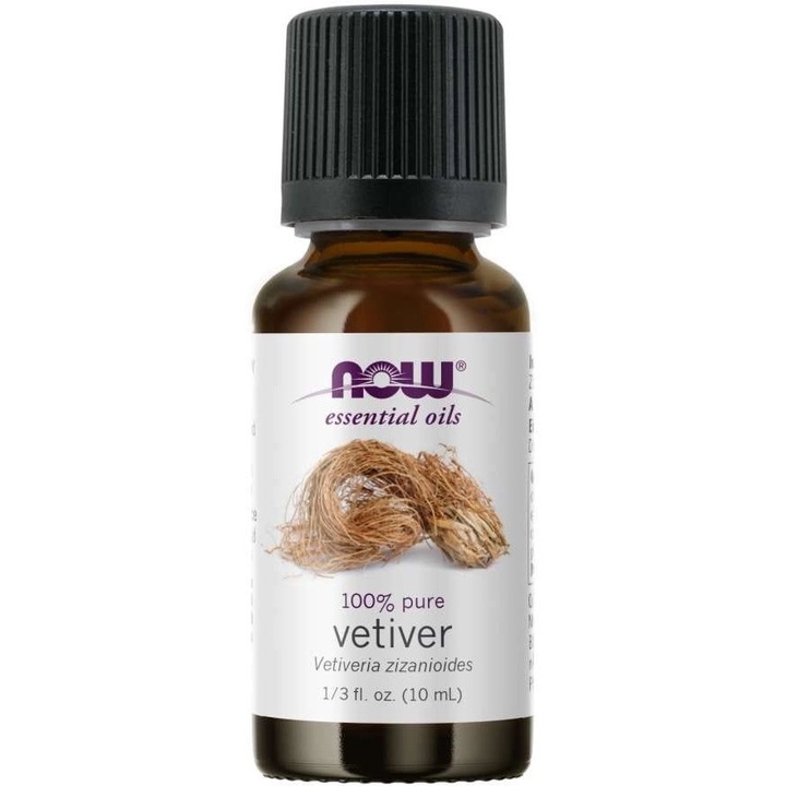 Ulei esential de Vetiver Now Foods, 10 ml