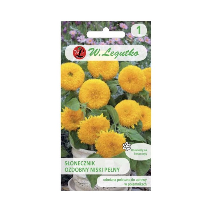 Seminte de floarea soarelui pitica ornamentala Teddy Bear, 2 grame, Legutko