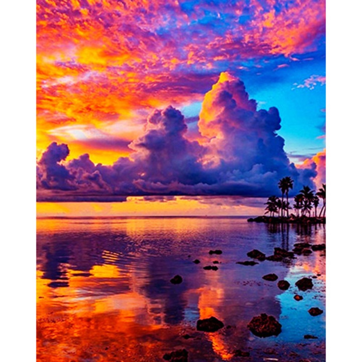 Set de broderie cu diamante 5d, Pictura cu diamante 30x40cm, model 28644311