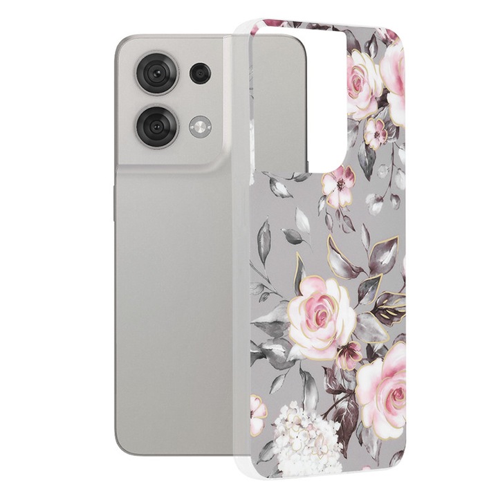 Калъф за Oppo Reno8, Techsuit Marble Series, Bloom of Ruth Gray