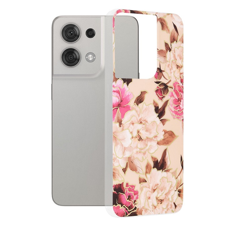 Калъф за Oppo Reno8, Techsuit Marble Series, Mary Berry Nude