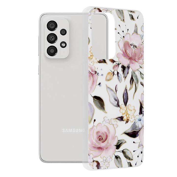 Кейс за Samsung Galaxy A33 5G, Полиуретан, Chloe White
