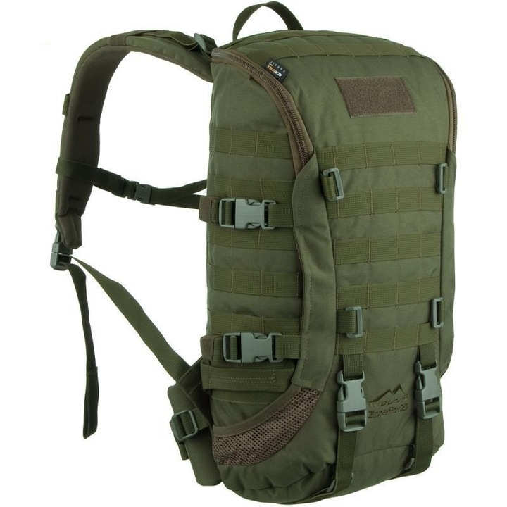Rucsac ZipperFox, Wisport, Cordura, 25 l, 50 x 27 x 19 cm, Verde masliniu