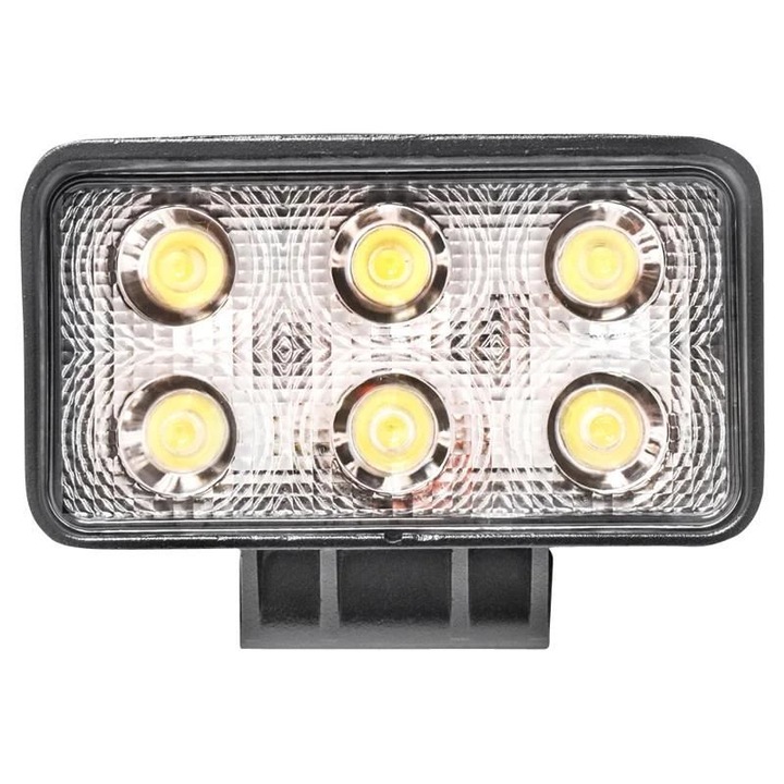 Munkaprojektor 110x60, 6 LED, 10-30V, 18W, 1200lm, TT.13206