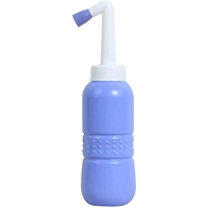 Pulverizator portabil pentru ingrijire personala, Portabil, 450 ml, Albastru/Alb