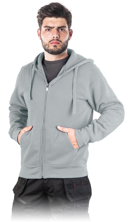 Мъжки суитшърт, Полиестер, Сив