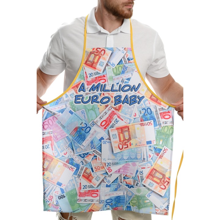 Printex főzőkötény, férfi, női, Euro Baby, vidám, többszínű