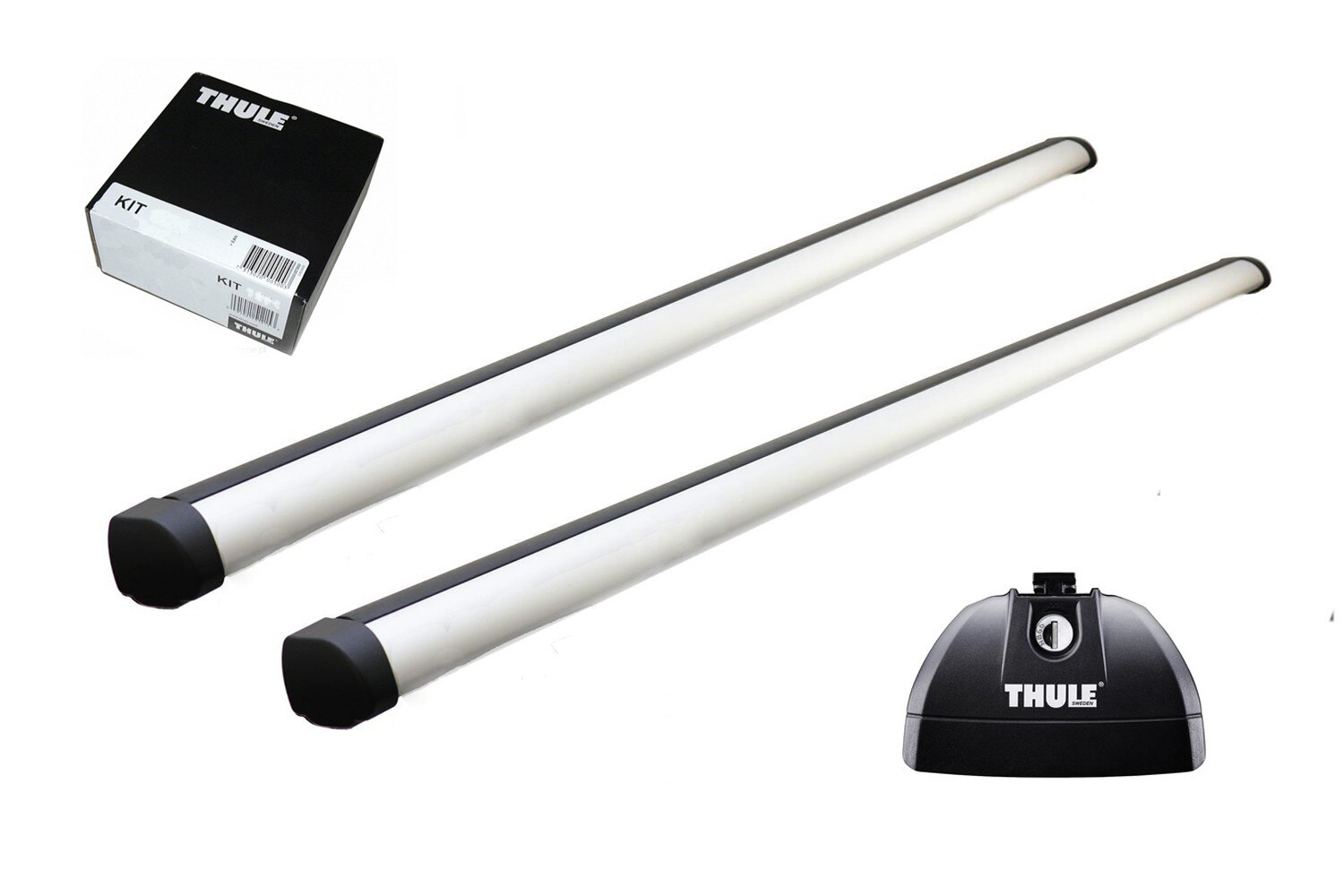 Bare transversale Thule Profesional pentru FIAT Doblo, 4 usi Van, model 2000-2003, 2004-2009, Sistem cu prindere in puncte fixe