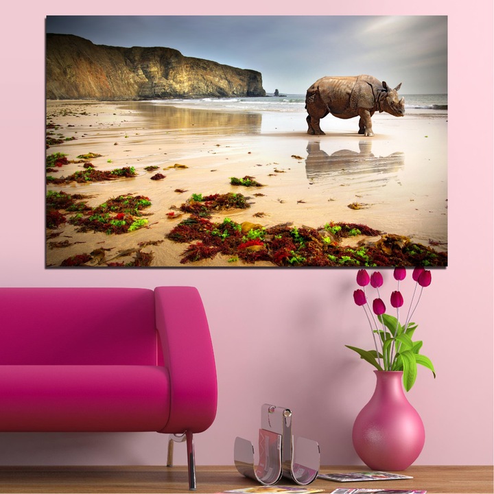 Декоративни панели Vivid Home от 1 част, Животни, PVC, 35x25 см, №0005