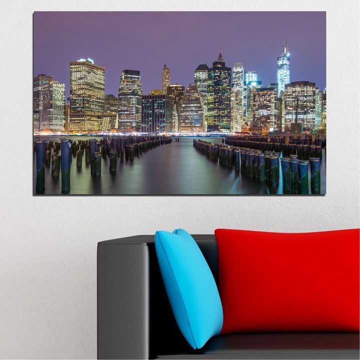 Декоративни панели Vivid Home от 1 част, Вода, PVC, 35x25 см, №0010