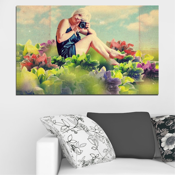 Декоративни панели Vivid Home от 1 част, Колаж, PVC, 35x25 см, №0011