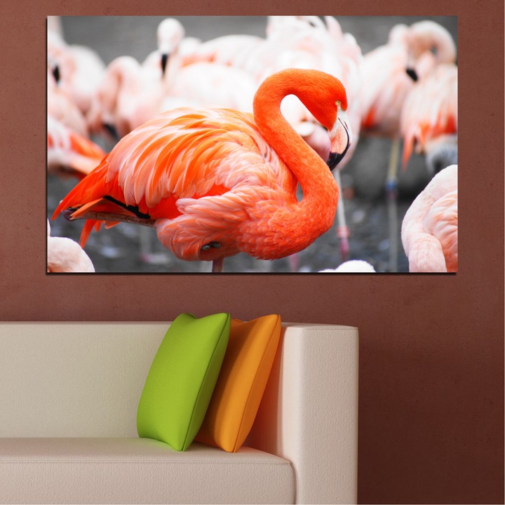 Декоративни панели Vivid Home от 1 част, Птици, PVC, 35x25 см, №0014