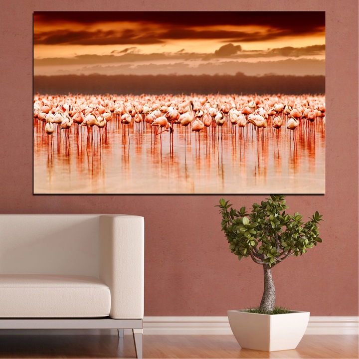 Декоративни панели Vivid Home от 1 част, Птици, PVC, 35x25 см, №0015