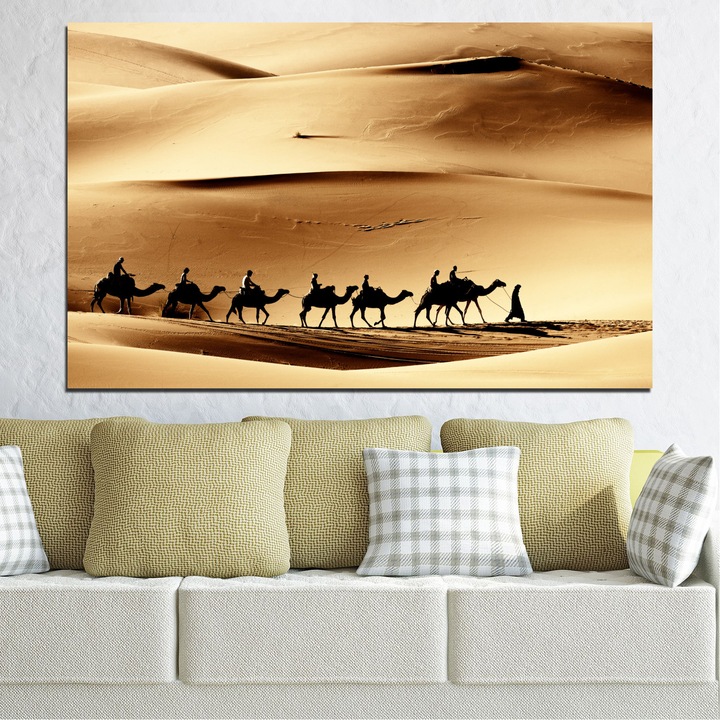 Декоративни панели Vivid Home от 1 част, Пясък, PVC, 35x25 см, №0208