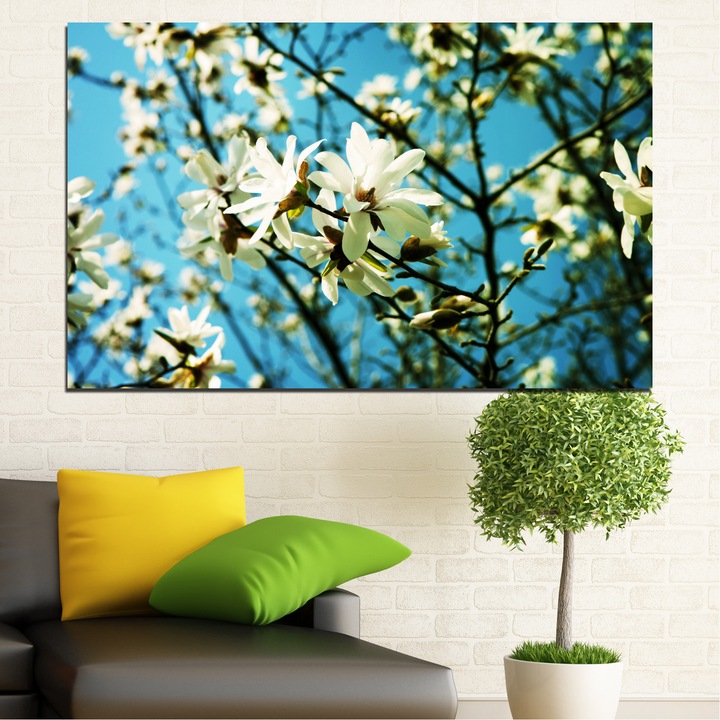 Декоративни панели Vivid Home от 1 част, Цветя, PVC, 35x25 см, №0225