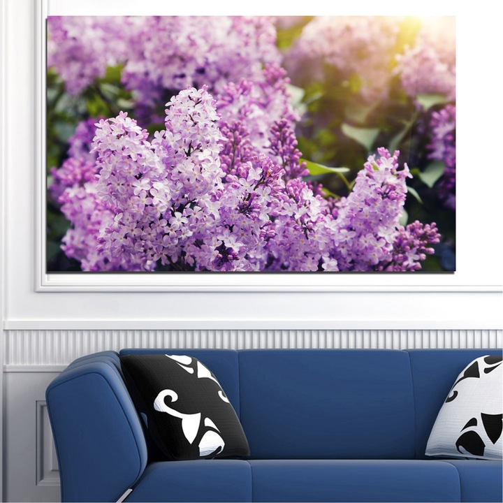 Декоративни панели Vivid Home от 1 част, Цветя, PVC, 35x25 см, №0227